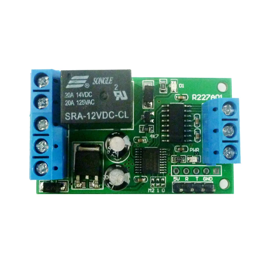 R227A01 DC 12V 2 IN 1 RS232 & TTL232 Interface Serial Port Relay UART Remote Control Switch Relay for USB MCU PLC Smart Home