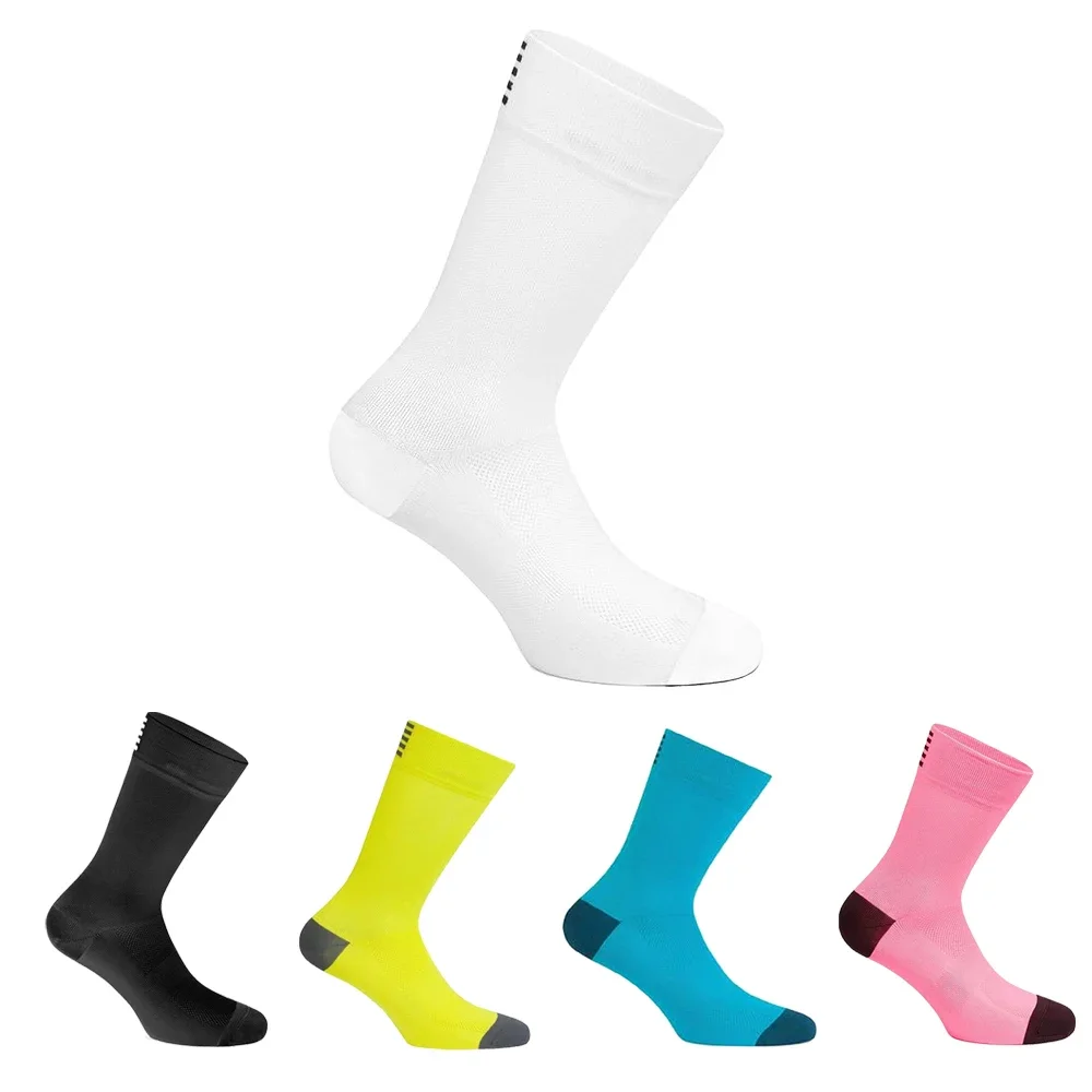 Anti-slip Cycling Socks Colorful Socks Non-slip Breathable Road Bike Socks