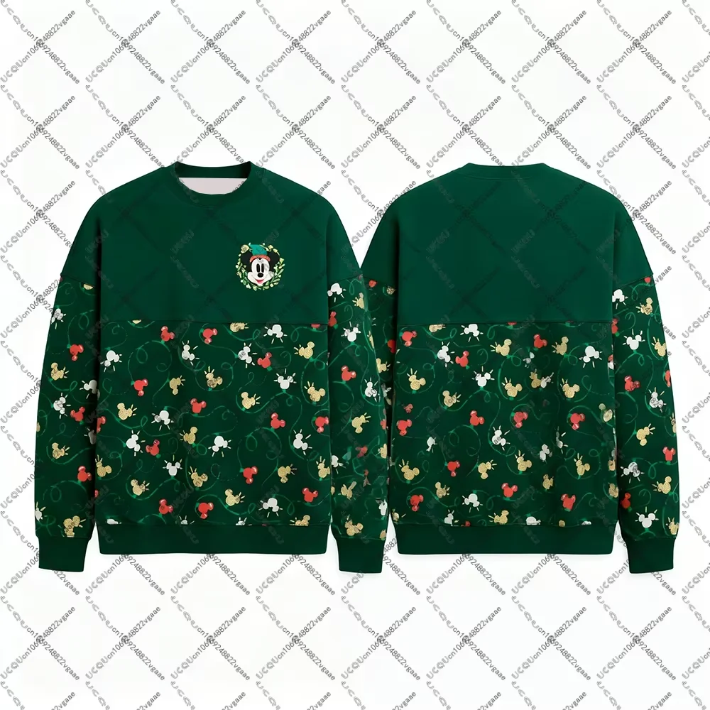 الخريف الشتاء الفتيات الاطفال المحملة Y2k حفلة أفضل هدية تي شيرت ميكي ماوس 70th البلوز البلوز المرأة هوديي تأثيري عيد الميلاد جديد #2