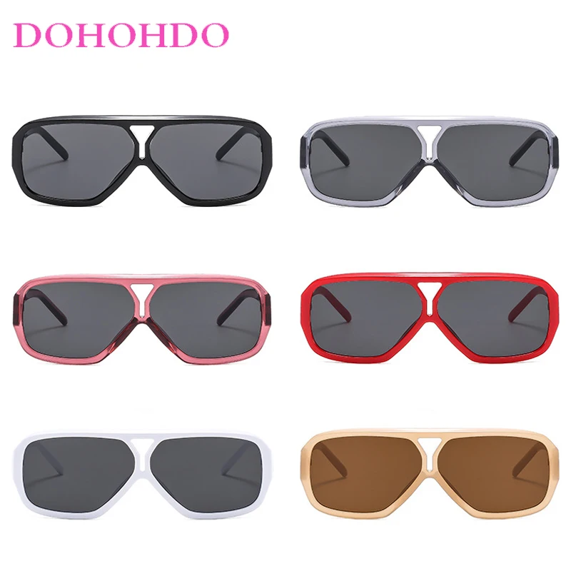 Trendy Twin Bridge Pilot Women Sunglasses Luxury Designer Small Frame Men Sunglass Outdoor Driving Shade Eyewear Female UV400