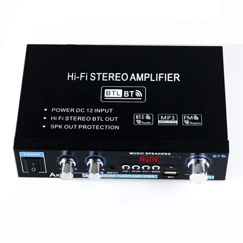 A82U-AK35 Digital Power Amplifier 2-Channel Power Amplifier Power Amplifier General Car Accessories Supplies EU Plug
