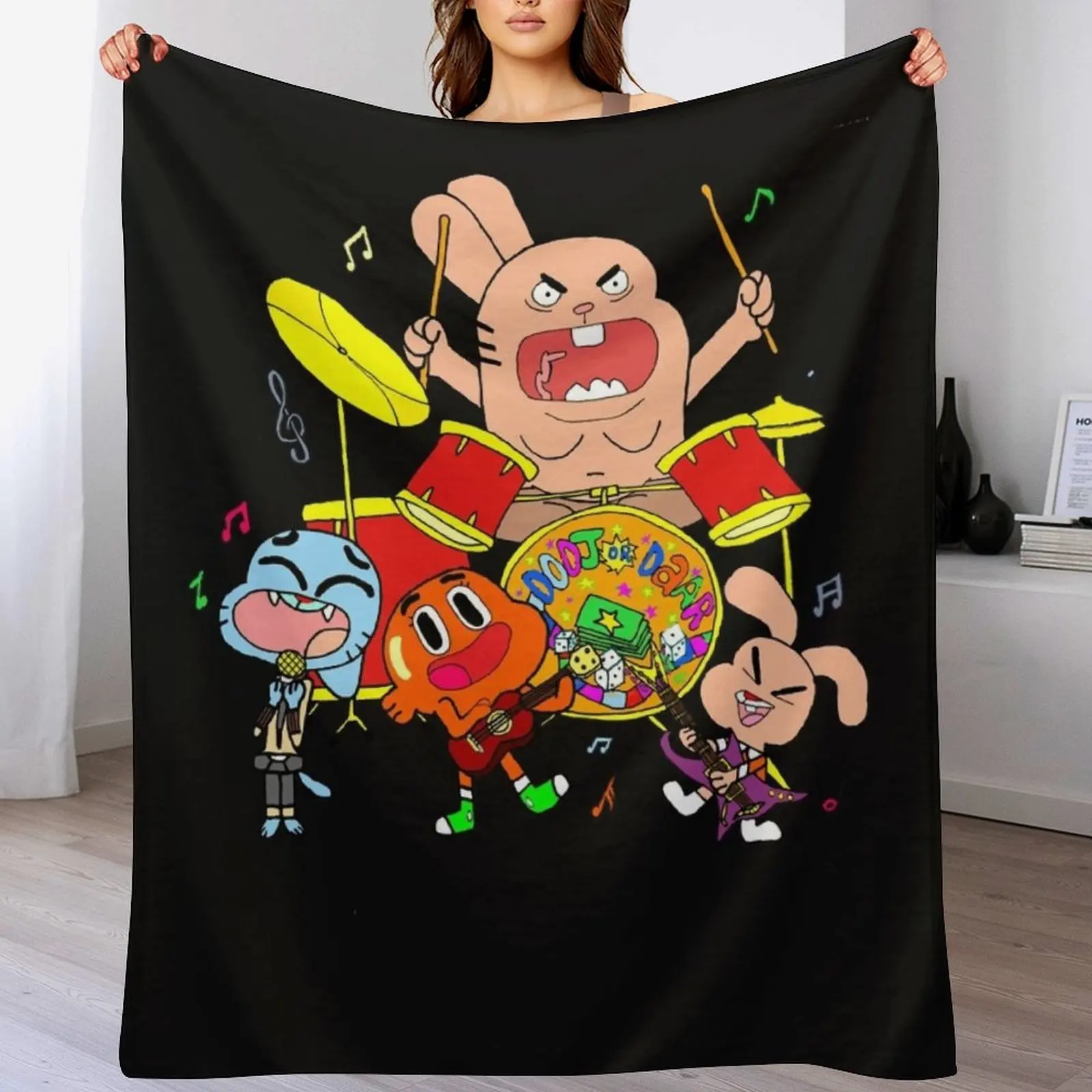 The Band (The Amazing World Of Gumball) Essential T-Shirt Throw Blanket Weighted Blankets For Bed Single Blankets