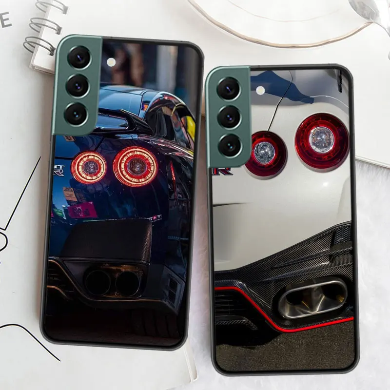 Gt-r35 Autoshow tail light Phone For Samsung Galaxy S24 S22 Ultra S21 Plus S20 S23 FE Case S10 S10E S9 S8 S7 Edge Cover Silicone