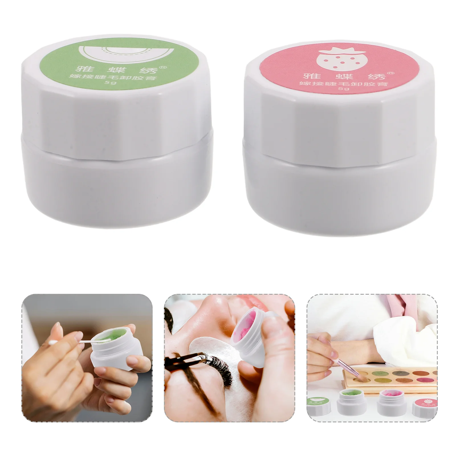 2Pcs False Eyelash Glue Remover Eyelash Remover Cream Eyelash Glue Remover Eyelash Remover For Extensions Lash Glue Remover