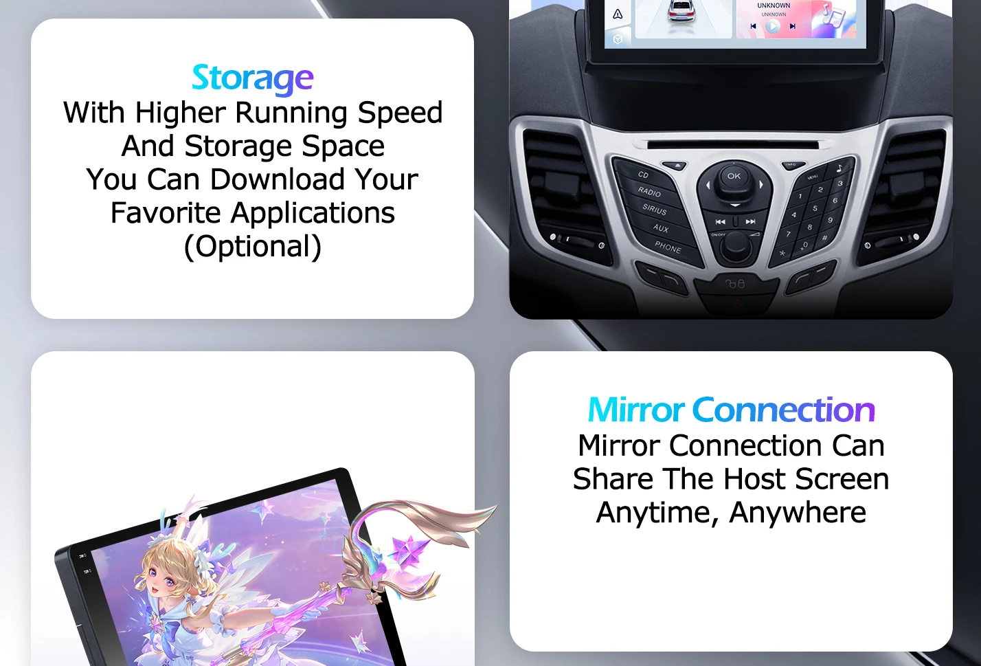 Für Ford C-MAX Kuga 2 Escape 3 2012-2019 Android 16 Auto-Radio Kabelloses Carplay GPS-Navigationsdisplay Stereo-Video-Tools BT – Detail 11