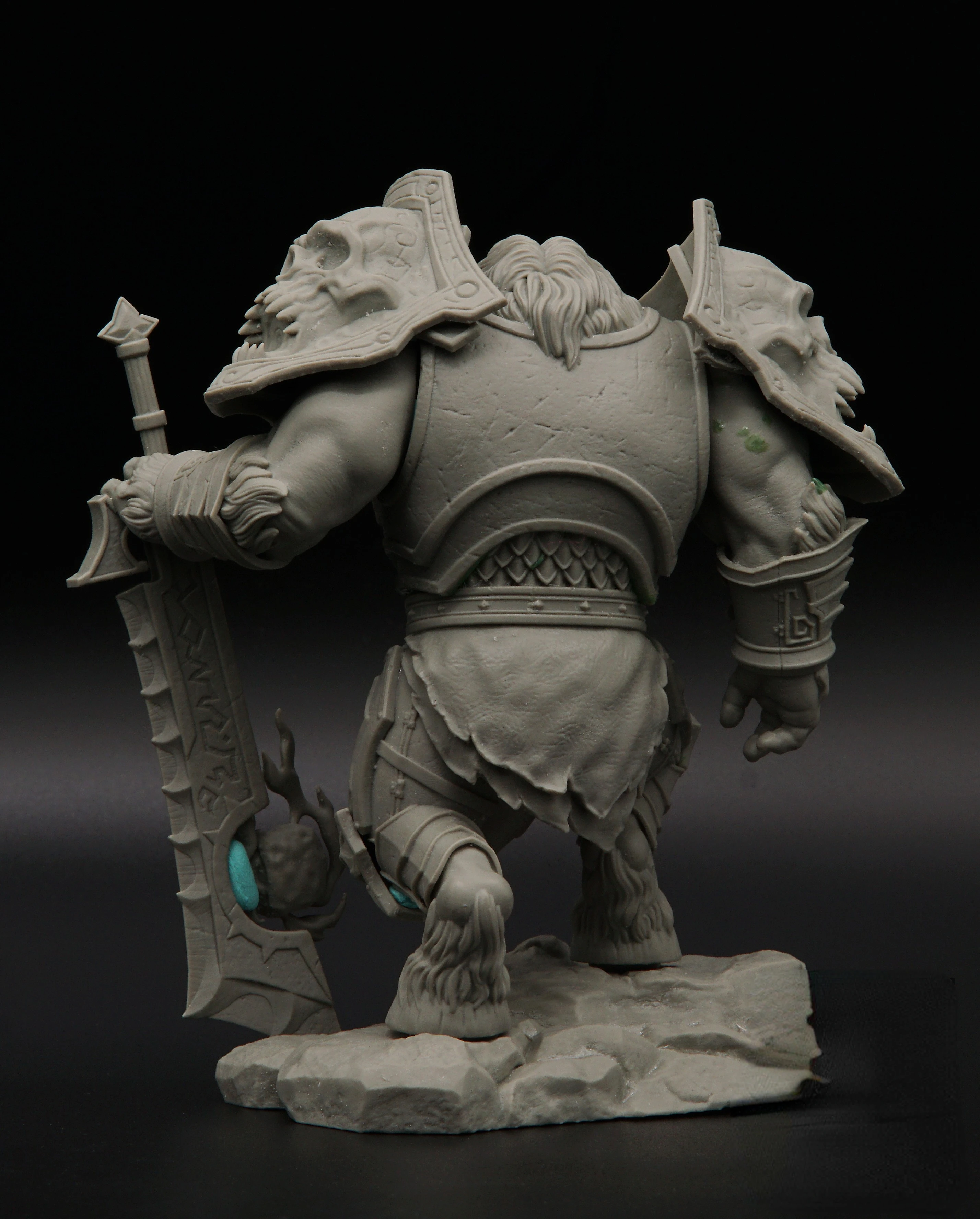 1/18 Die Cast Resin Figure Assembly Kit Model T3 Dreadnought Set Tauren Warrior Model Unpainted (110mm)