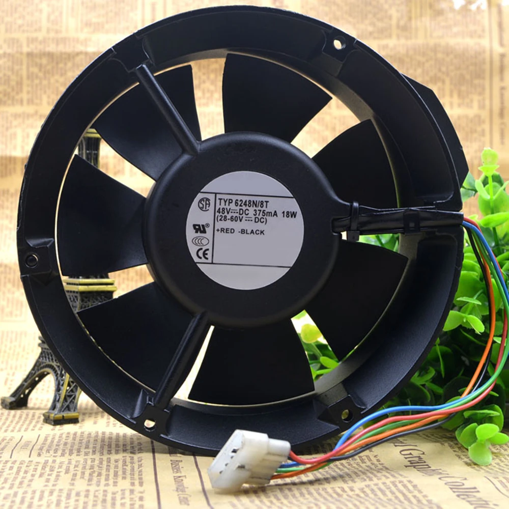 

New Cooling Fan TYP6248N/8T TYP 6248N/8T DC 48V 375mA 18W 17cm 17050 170*170*50mm