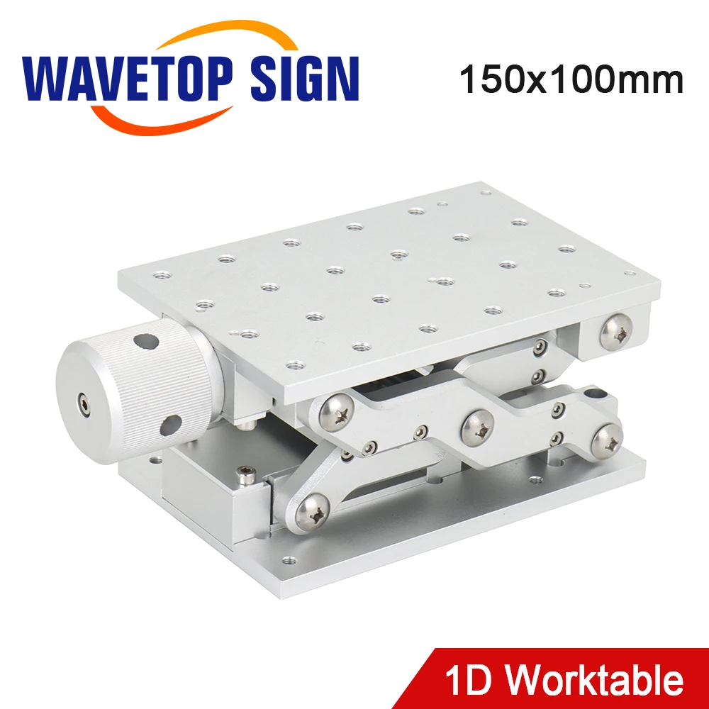 SignkoRay 1D Moving Worktable 150x100x75mm Table Portable Cabinet Case DIY Part for Laser Marking Machine