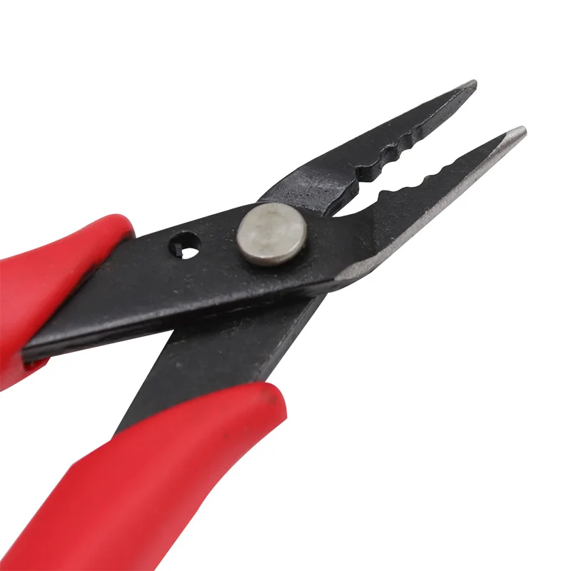 Wire Cutter Cutting Pliers Practical Wire and Cable Cutting Long Nose Pliers DIY Trimmer Bevel Cutter Red Hand Tools