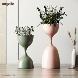 Soporte de plantas de Arte de hierro de estilo nórdico, luz de lujo para interiores, creativo, moderno, minimalista, estante de flores para sala de estar, K01