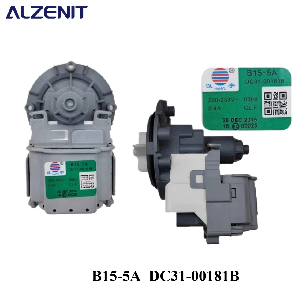 

New For Samsung Washing Machine Drain Pump Motor B15-5A 220V 60Hz DC31-00181B Washer Drainage Parts