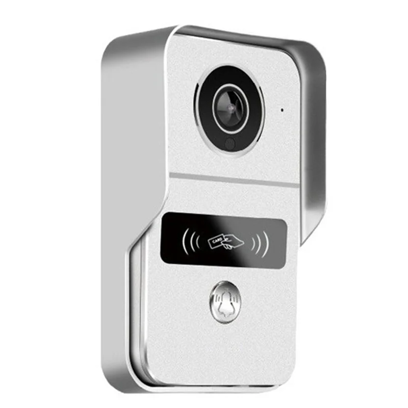 1080P 10 Inch 7 Color Touch Screen Wireless Wifi Video Doorbell Smart TUYA Home Intercom Kit For RFID Access EU Plug-TCES