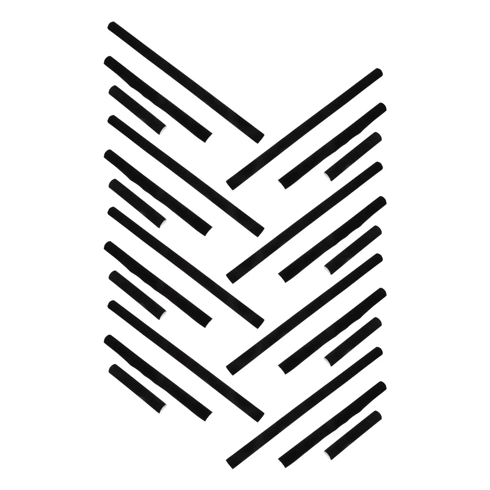 

24Pcs Jewelry Box Sponge Strips High-Density Flexible Cuttable Insert Organizer Drawer Dividers for Rings Earrings Necklace