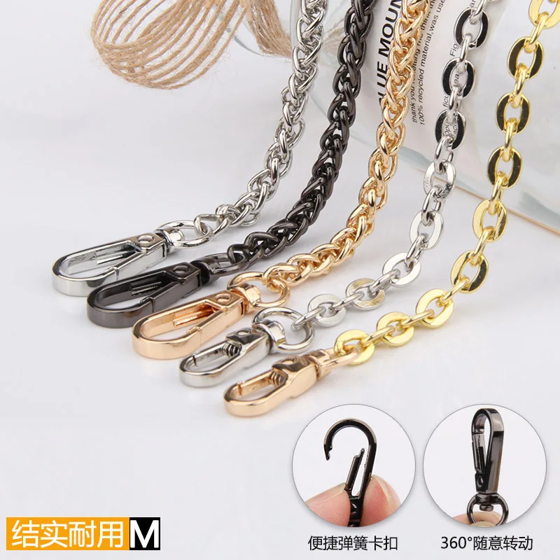 40cm-150cm Bag Parts Metal Chain For Bag Strap Handbag Handles Bag Parts DIY & Accessories Purse Chain Bags Straps for Crossbody