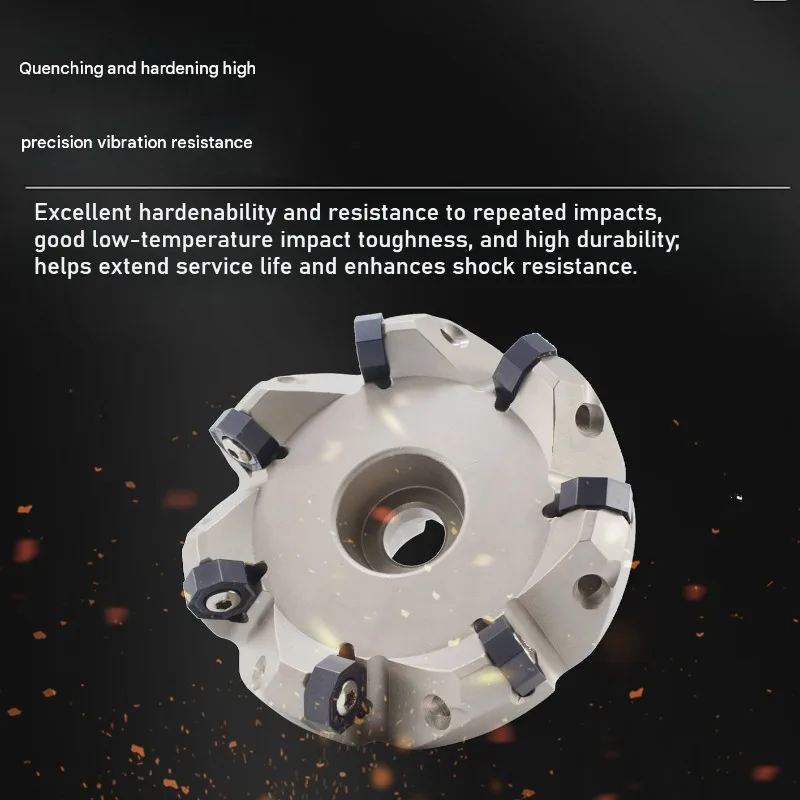 SNKX Fast Feed Milling Cutter Heavy Duty Face Mill Octagonal Double Sided Design, Fits SNMU ONMU Inserts for CNC Metal Machining