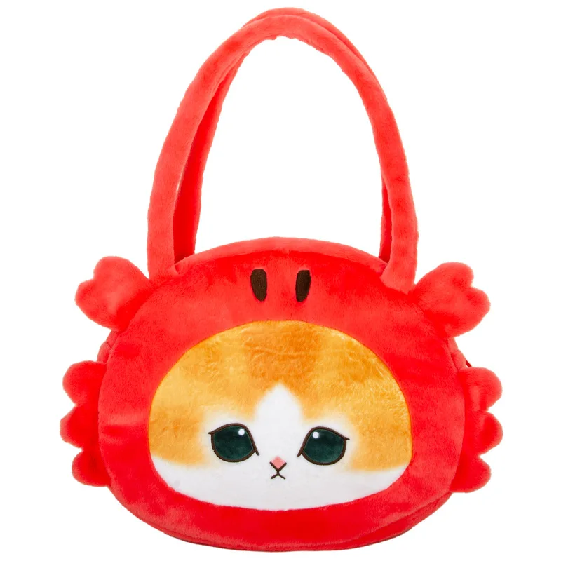 32cm Original Mofusand Series Cat Globefish Crab Kawaii Plushies Cosplay Stuffed Animal Cute Handbag Plush Toy Shoulder Bag
