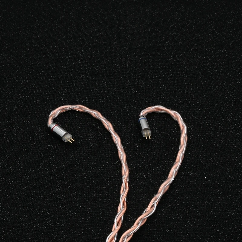 XINHS H18 8-adriges Kopfhörer-Upgrade-Kabel aus reinem Silber und Einzelkristall-Kupfer mit gemischtem Geflecht – Detail 7