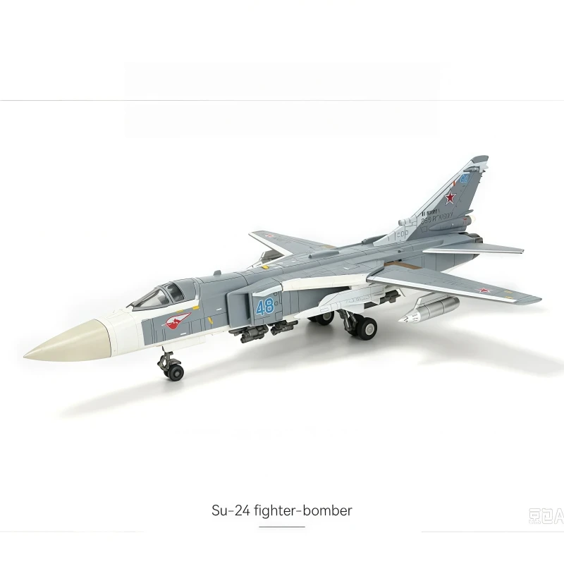 1/72 ABS Plastics Russian SU-24 Fencer Fighter-Bomber Assembly Aircraft Model Open Cockpit & Detachable Missiles Kit Xmas Gifts