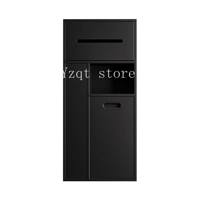 Toilet Inserted Cabinet Stainless Steel Inserted Toilet Niche Inserted Toilet Brush Multifunctional Trash Can Shelf
