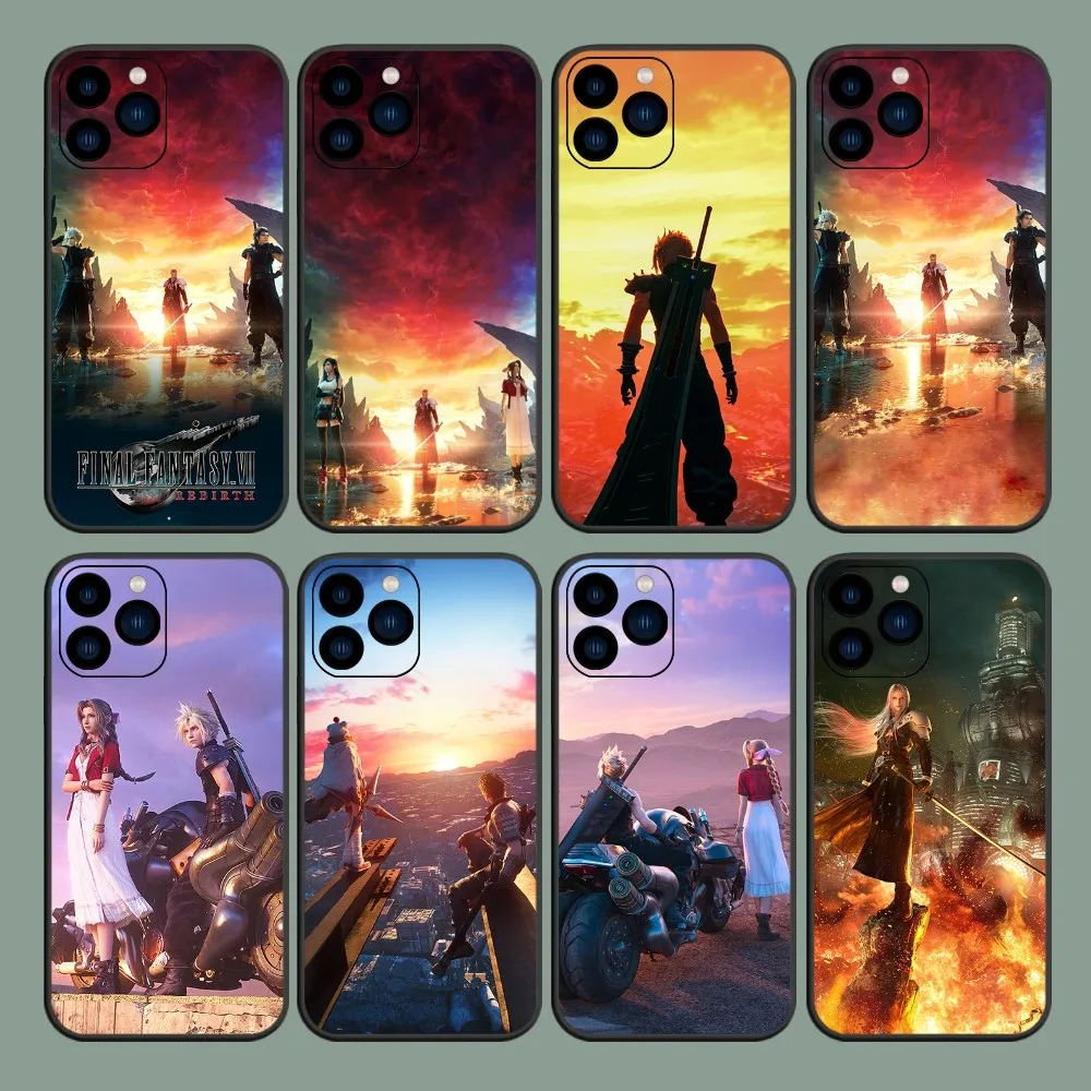 Game Final Fantasy VII Remake 7 B Phone Case For iPhone 8 11 12 13 14 15 Mini X XR XS PRO MAX Plus Shell