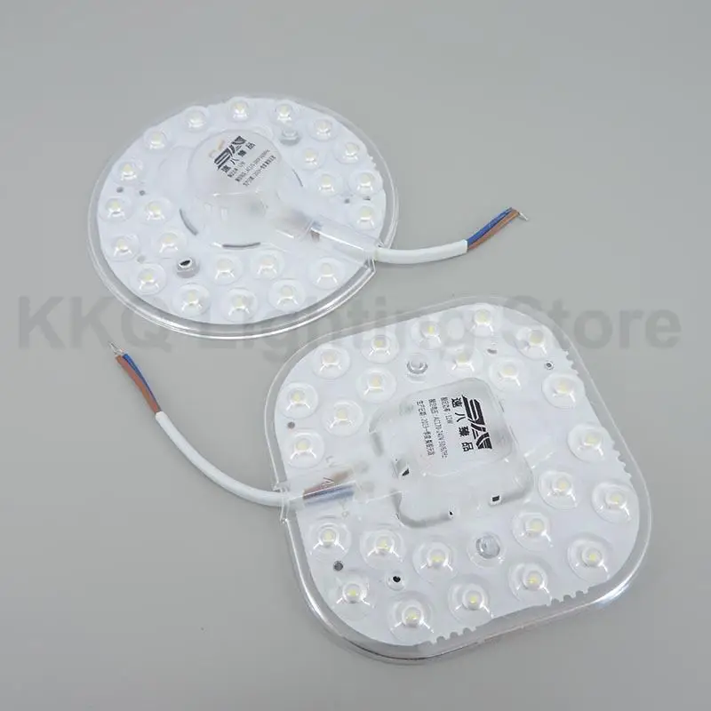 36W 24W 12W LED Ring PANEL Circle white Light source SMD2835 chips LED square Round Ceiling board circular lamp board AC 220V k