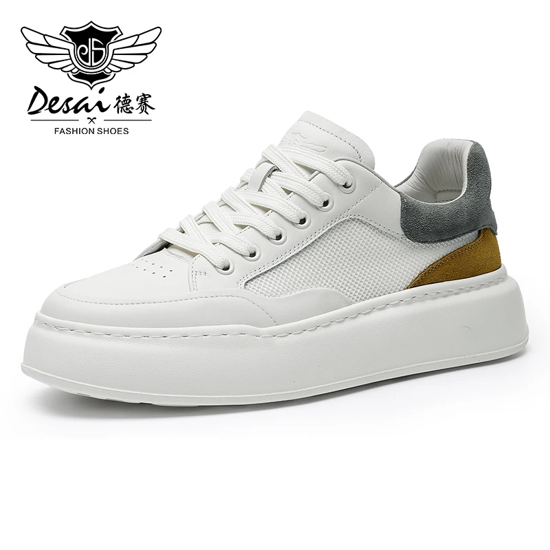 Desai Brand Men Shoes Athletic High Quality Walking Mens Hot Sale 2023 Original Punch Design BreathableSpring