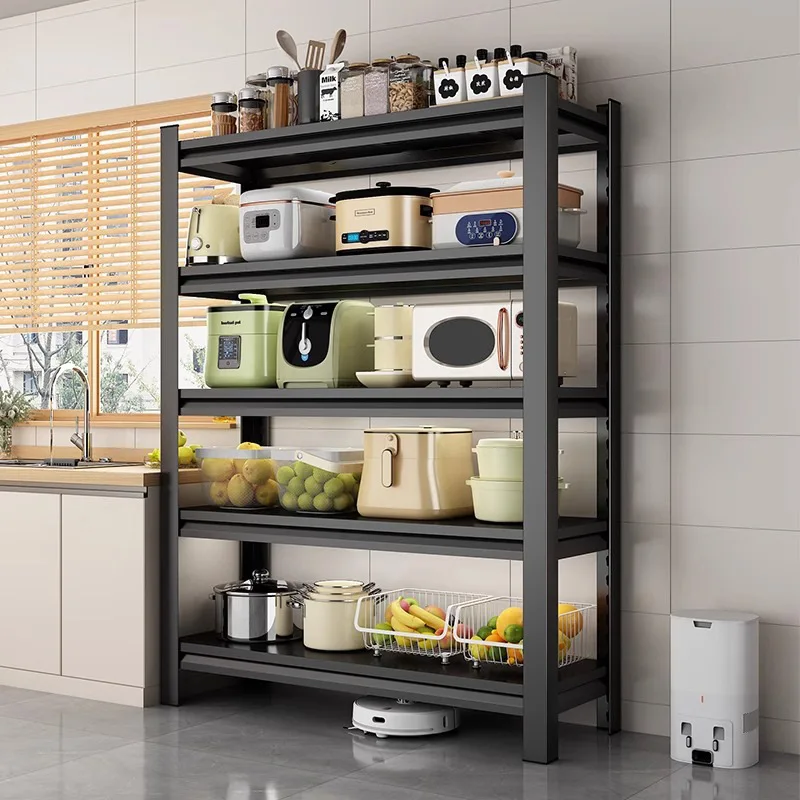 Kitchen Shelf Floor Multi-Layer Multi-Functional Household Microwave Oven Pot Rack Storage Rack Shelf Cabinet Shelf