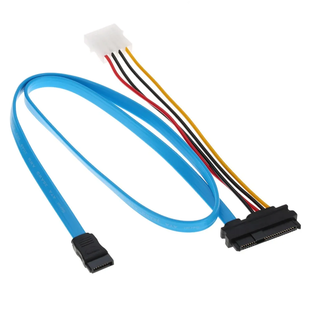 NGFF  Hard Disk SFF 8482 SAS Cable 29pin to 1 SATA  7pin 0.7M