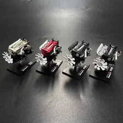 Il modello di motore 1:24 RB26DETT assemblato deve assemblare le parti