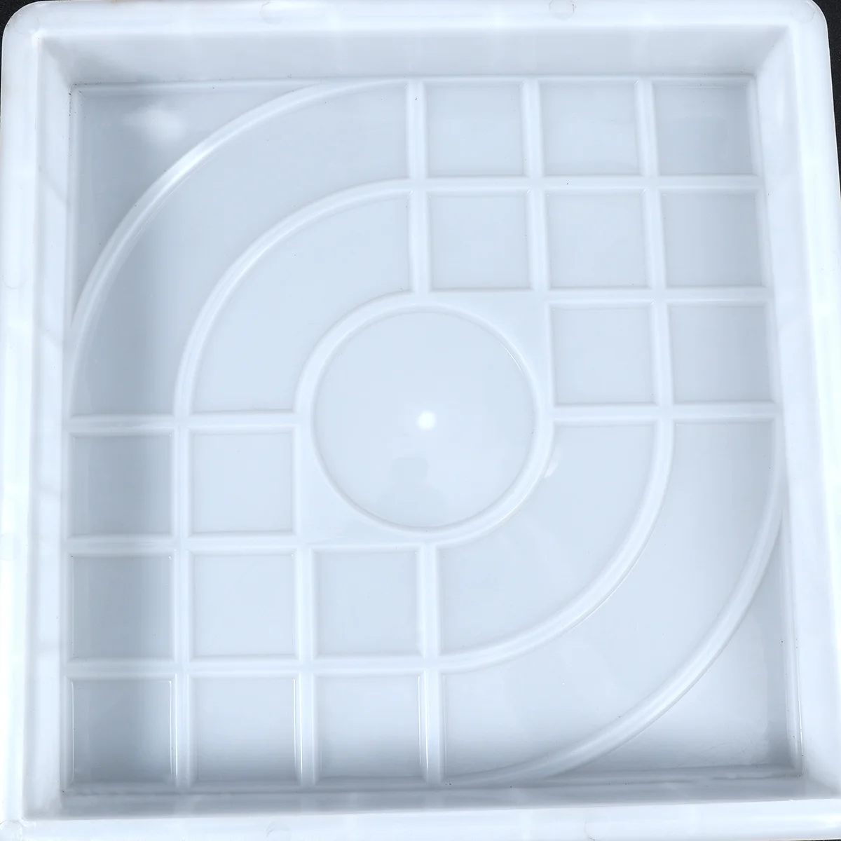 

Square DIY Path Brick Mold Plastic Concrete Mold 25x25x4cm for Garden Patio Walkway Paving Runway Building Accessories