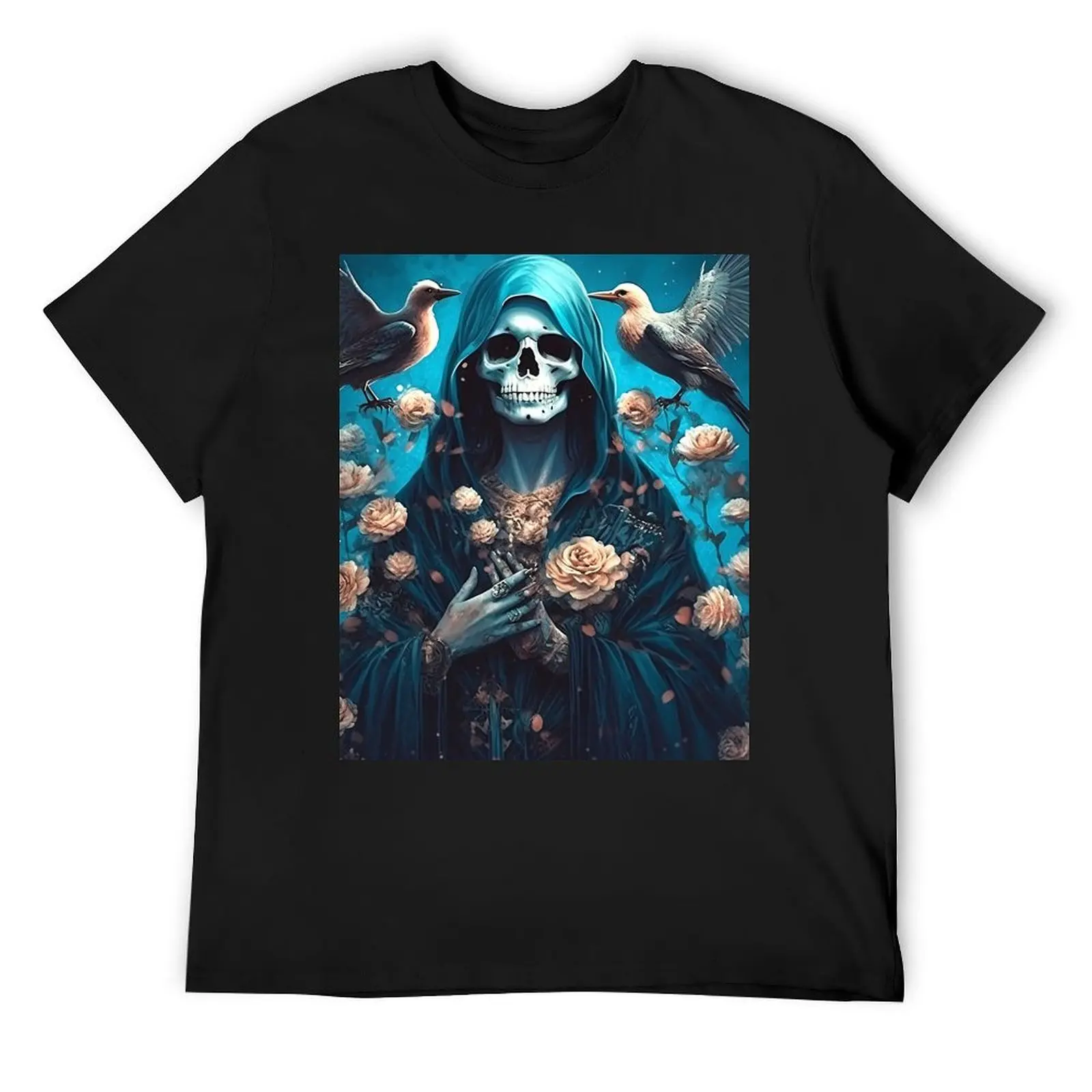 Nuestra Se?ora de la Santa Muerte Mother of Death T-Shirt quick-drying graphic tee shirt oversized t shirt men tshirt