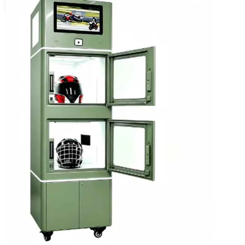 Customized Mobile Helmet Cleaning And Disinfection Machine With Brake Wheels Special Cleaner For Internet Cafe Cycling Helmets