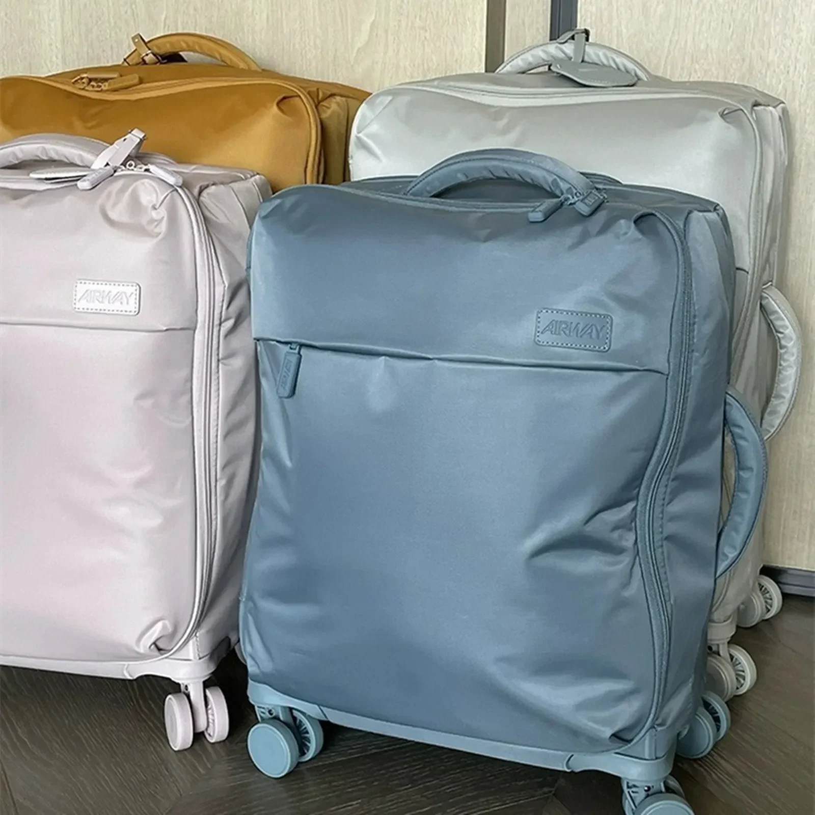 Bolsa de equipaje de viaje ultraligera, maleta con ruedas silenciosas, impermeable, Oxford, 20 pulgadas