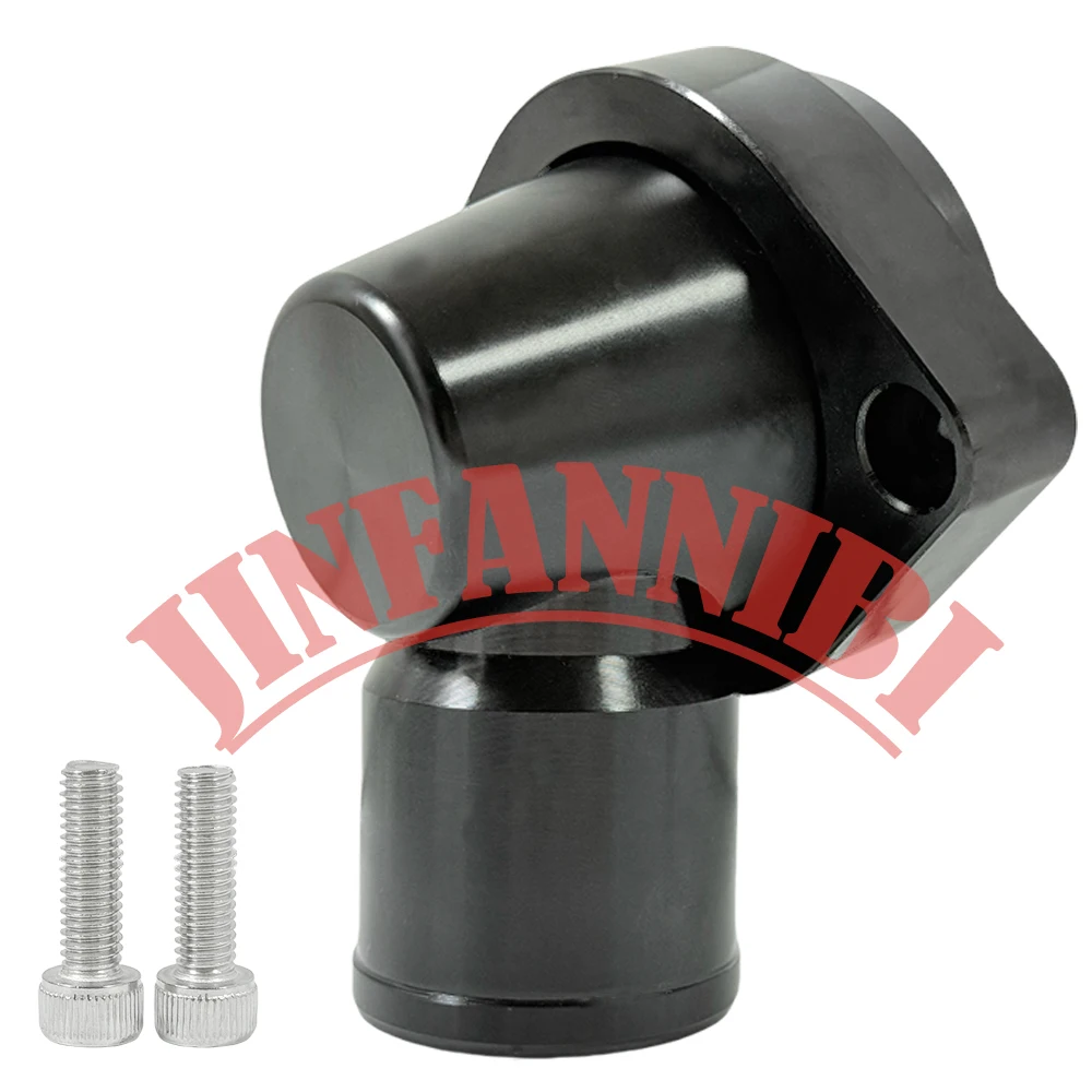 

Для корпуса поворотного термостата двигателя GM LS, водяная горловина, 90, 1,5 дюйма, черная заготовка