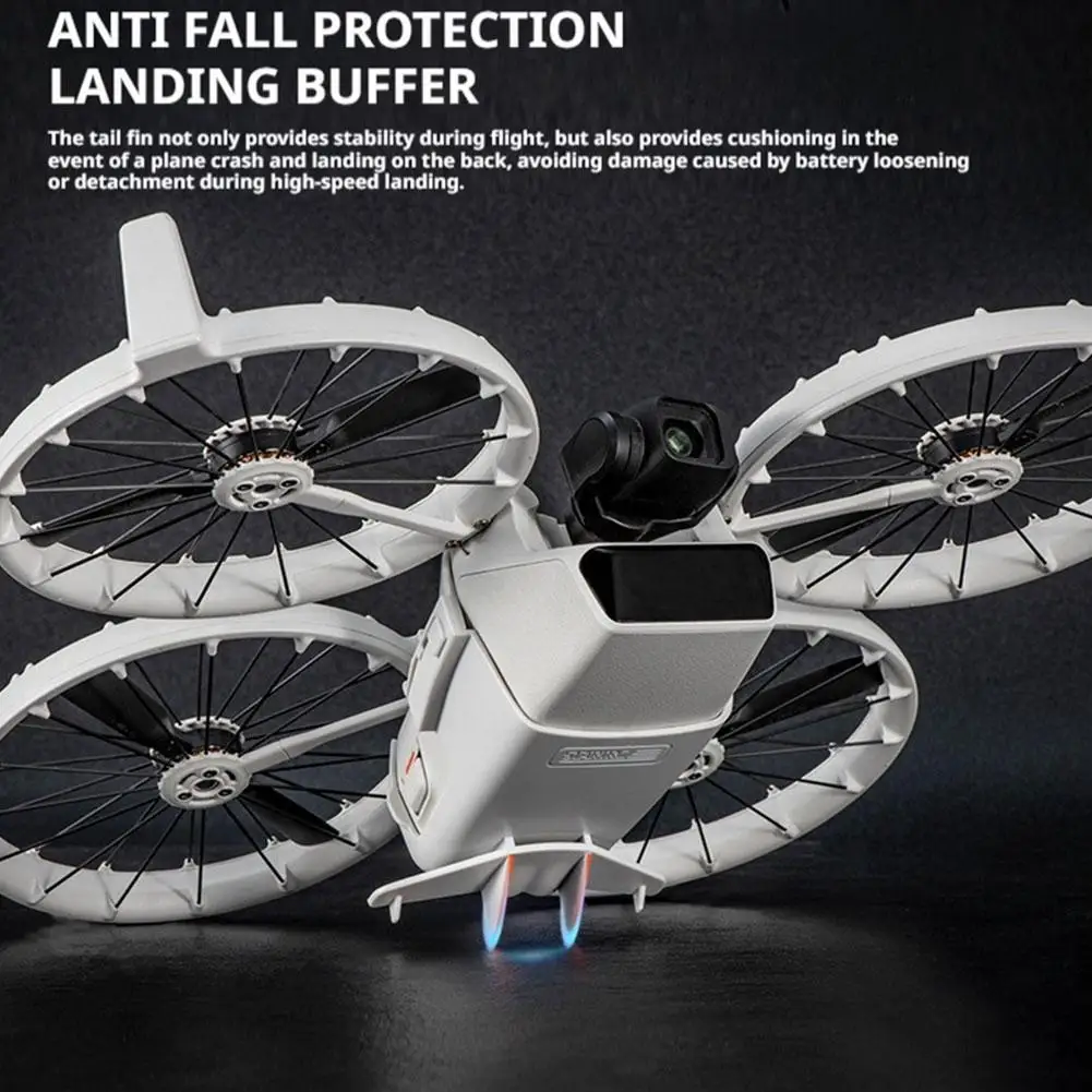 Flip Battery Tail Wing For DJI FLIP Accessories Flight Battery Protective Buckle Lock Drone Rear Anti-fall Protection Brack T4K4