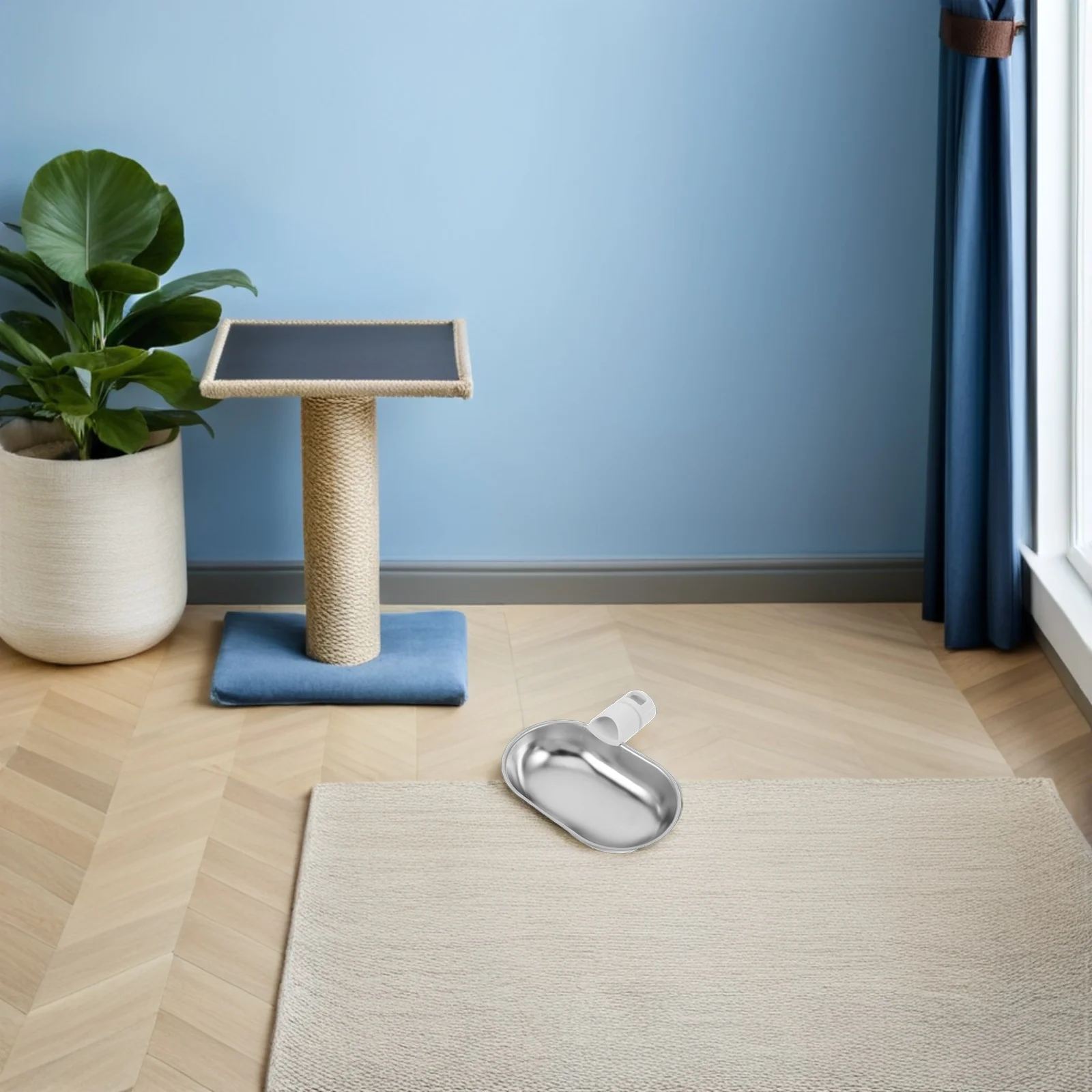 

Replacement Stainless Steel Pet Fountain Bowl for 34L Systems - Tilted Outflow Design Compatible with Cat Water