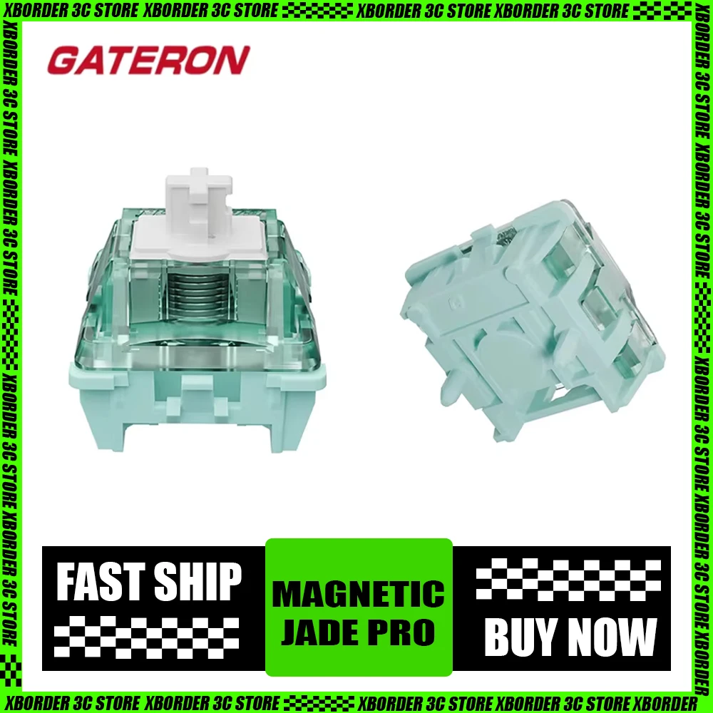 

Магнитный Jade Pro переключатель Gateron, стабильный Hifi Регулируемый Rt с низкой задержкой для механической клавиатуры