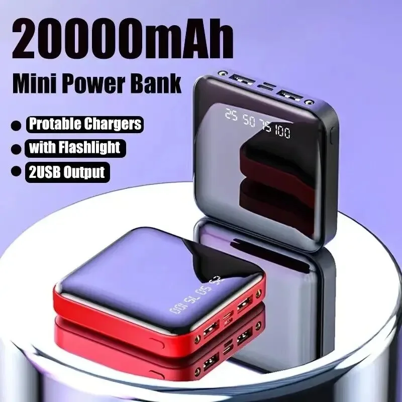 

2024 New 20000mAh Fast Charging Power Bank Portable External Battery Backup Charger Cases for Apple Samsung Huawei Xiaomi