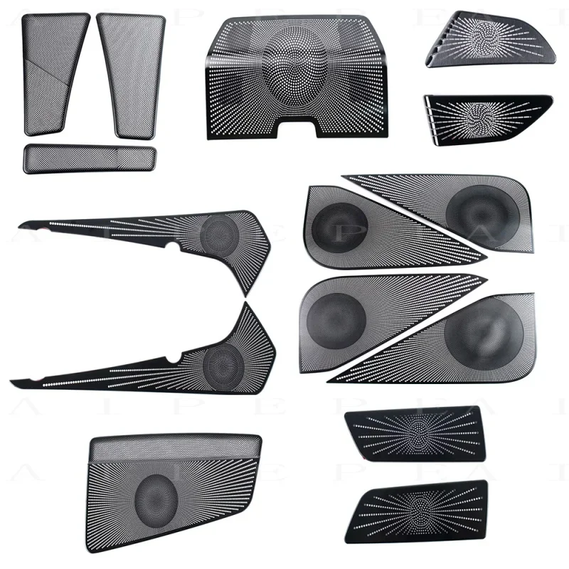 

Interior Trim Car Audio Speaker Cover Sticker Front Rear Door Panel Loudspeaker Cover for VW Volkswagen ID.7 ID7 2023 2024