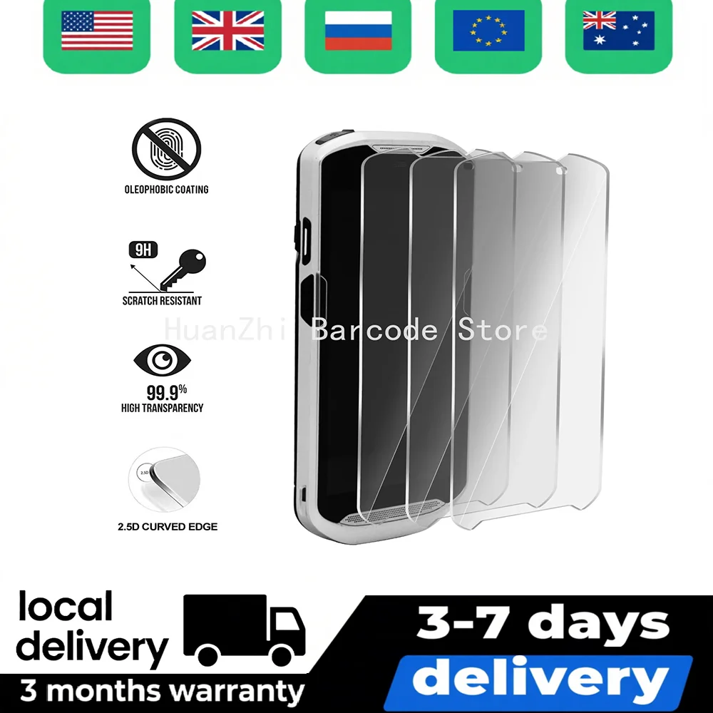 

3PCS Tempered Glass Protective Film for Symbol Zebra TC51 TC510K TC56, 9H HD Screen Protector