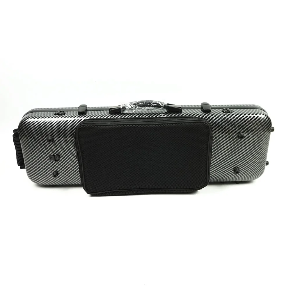 

Factory Wholesale Price Oblong Violin case Carbon Fiber Violin case 4/4 with Music Sheet Bag VF-06