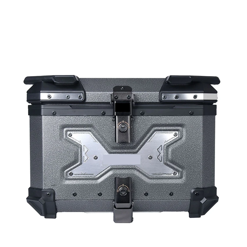 

Car 45/55L Motorcycle Aluminium Alloy Box Trunk Scooter Electric Helmet Case Shatterproof Waterproof Tail Box Travel Luggage