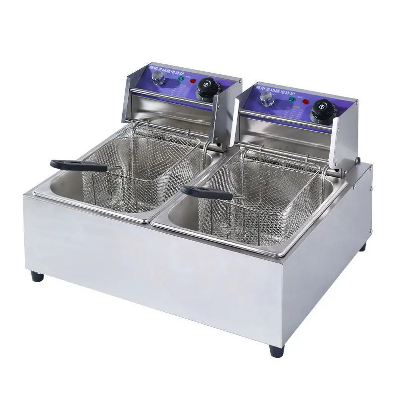 Commercial Stall Electric Fryer, French Fries Skewer, Potato Tower Machine, Deep Fryer, Thickened Electric Fryer Churros Machine - view 3