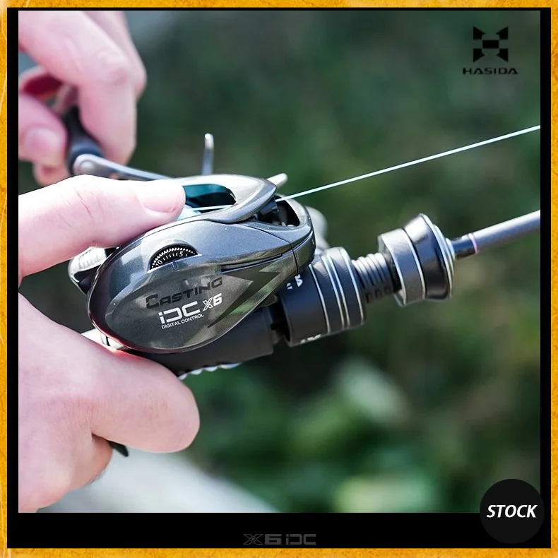 New Product HISTAR X6-DC 5+1 BB 7.1:1 Baitcasting Reel 165g Intelligence Brake Electronic Sound Soft Grip Long Cast Micro