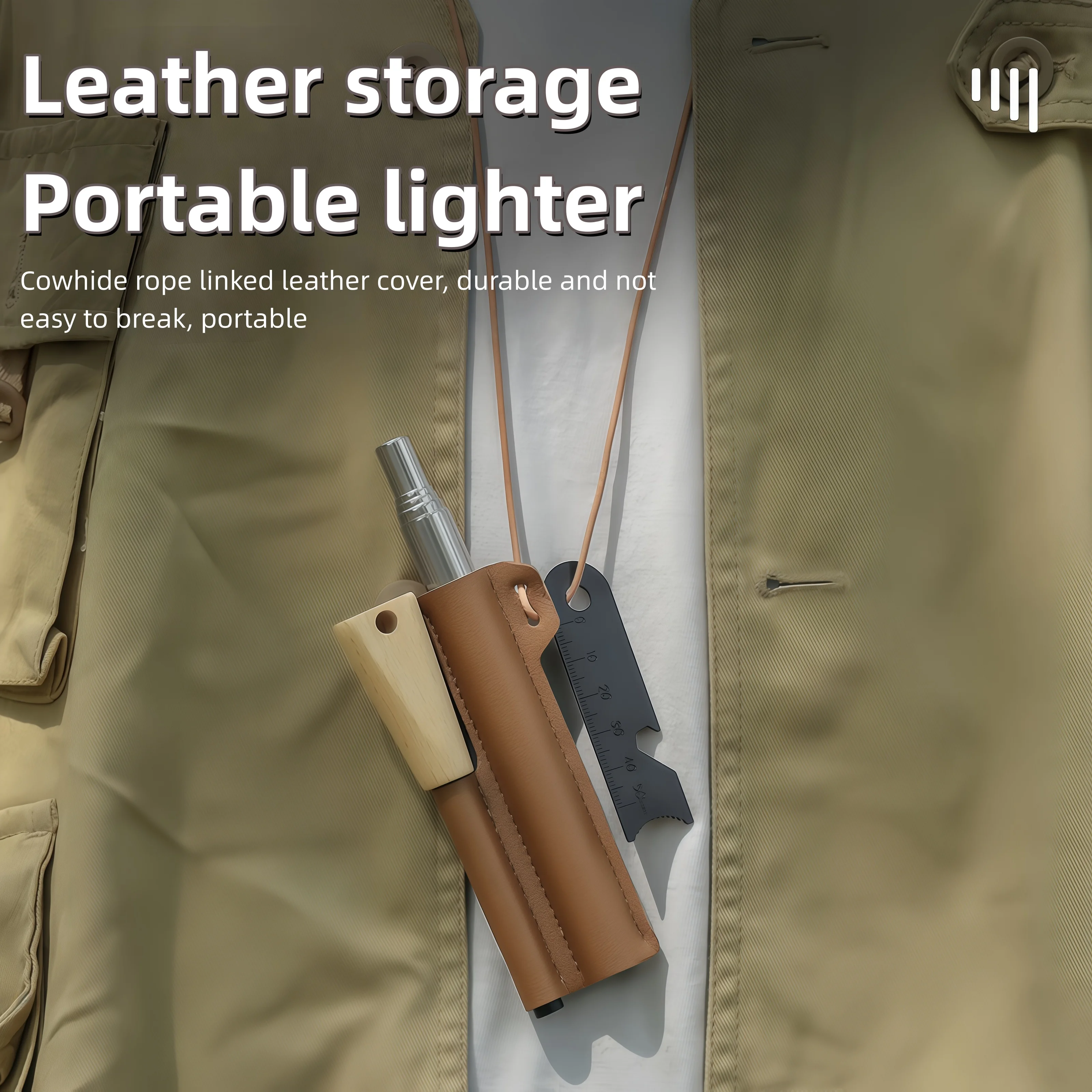 

Outdoor survival portable mini portable waterproof lighter, adventure, camping, cigarette accessories, men's small gifts