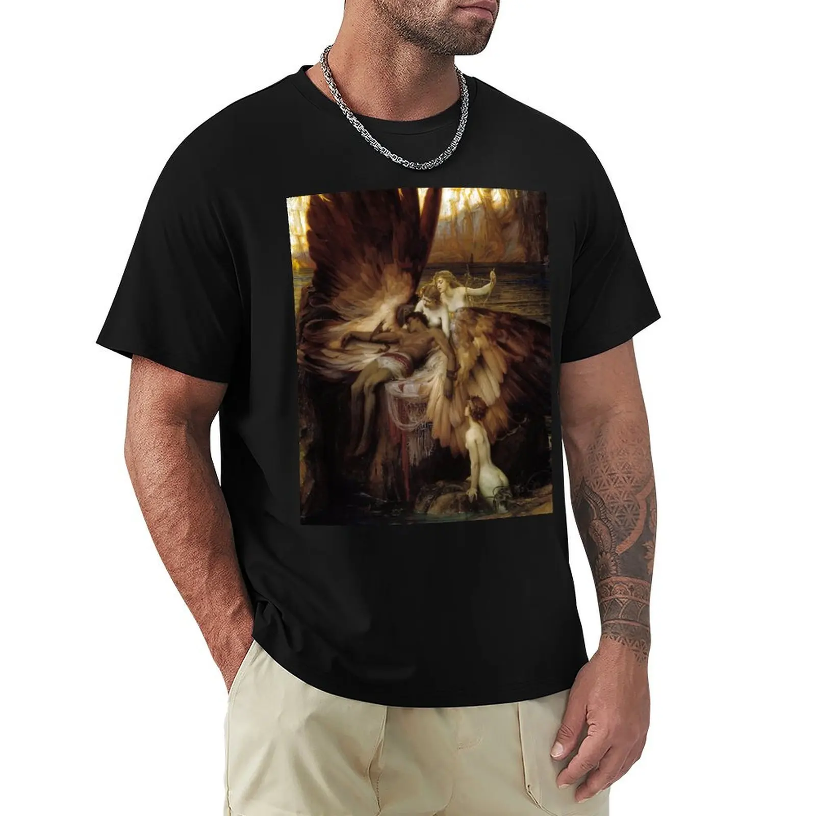 

The Lament for Icarus - Herbert James Draper T-Shirt affliction shirts valentines clothes quick-drying T-shirt men