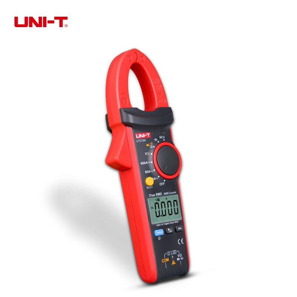 Imagem -06 - Digital Clamp Meter Ut216a Ut216b Ut216c Ut216d Series True Rms 600a Max Min Lanterna Vfc Uni-t-ut216a