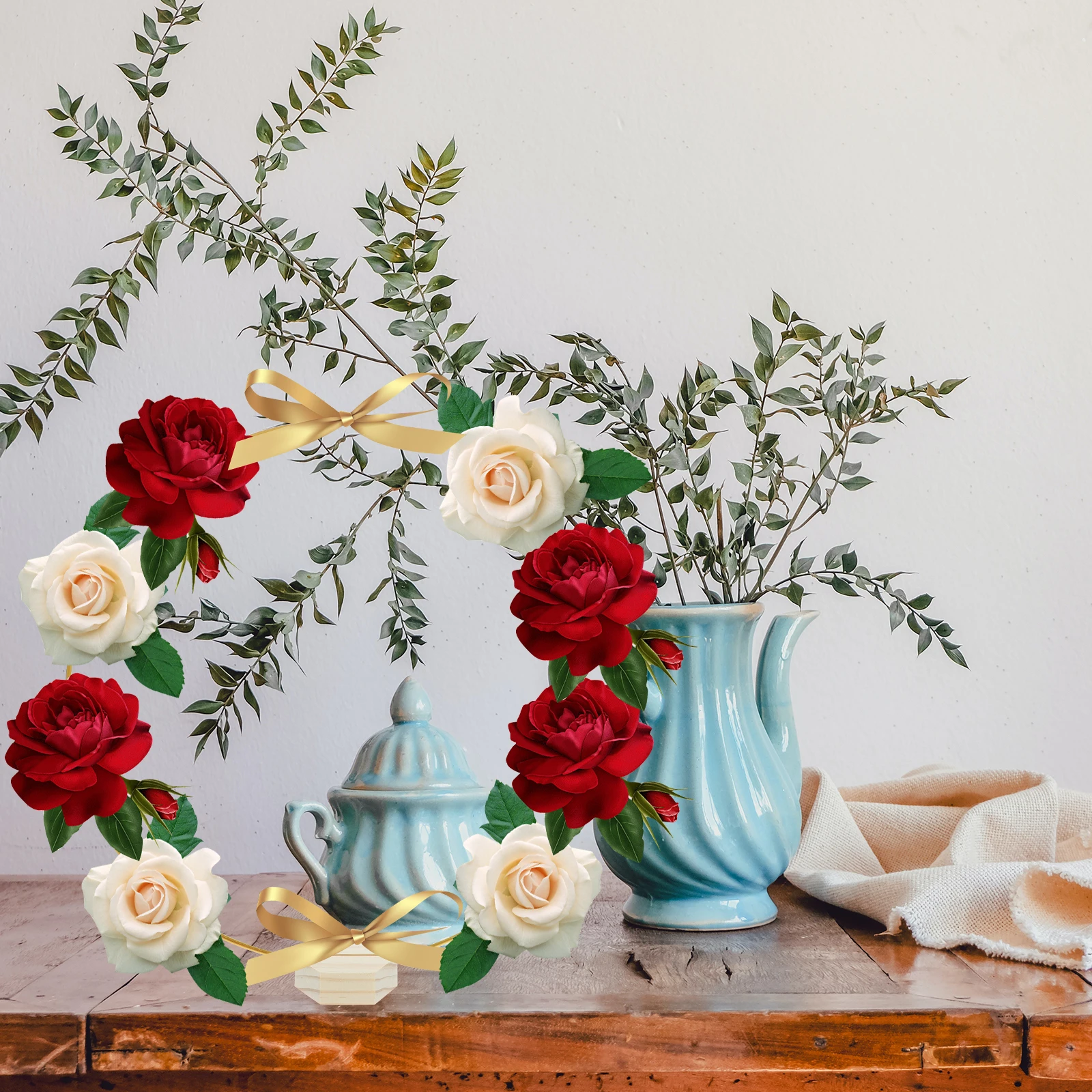 

2 set 2 Sets Diy Metal Wreath Hoops For Dreamcatcher Crafts Wall Hanging Iron Rings Floral Diy Garlands Tassel Plant Hanger