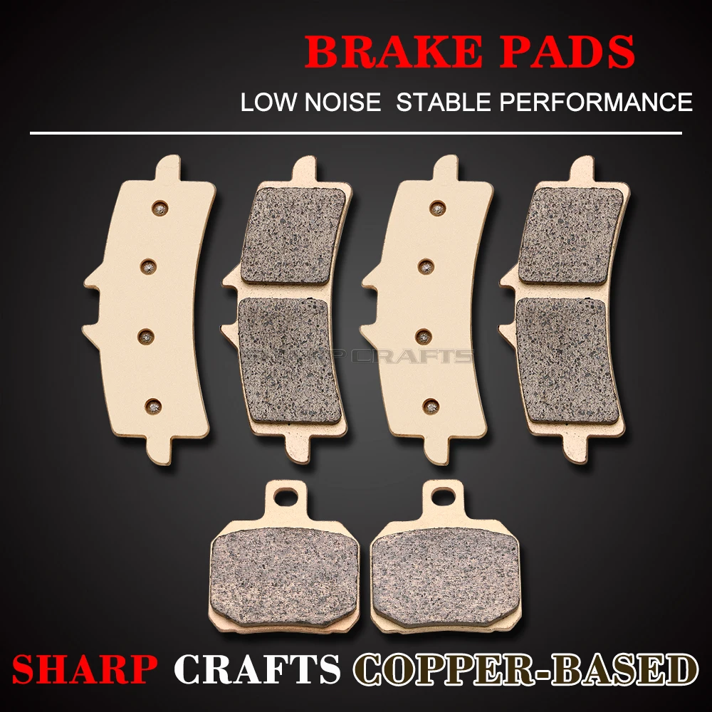 Motorcycle Front Rear Brake Pads For MV AGUSTA F3 675 Serie Oro 2012-2013 800 F3 2013-2018 For Honda RC 213 RC213 V-S 2015-2017