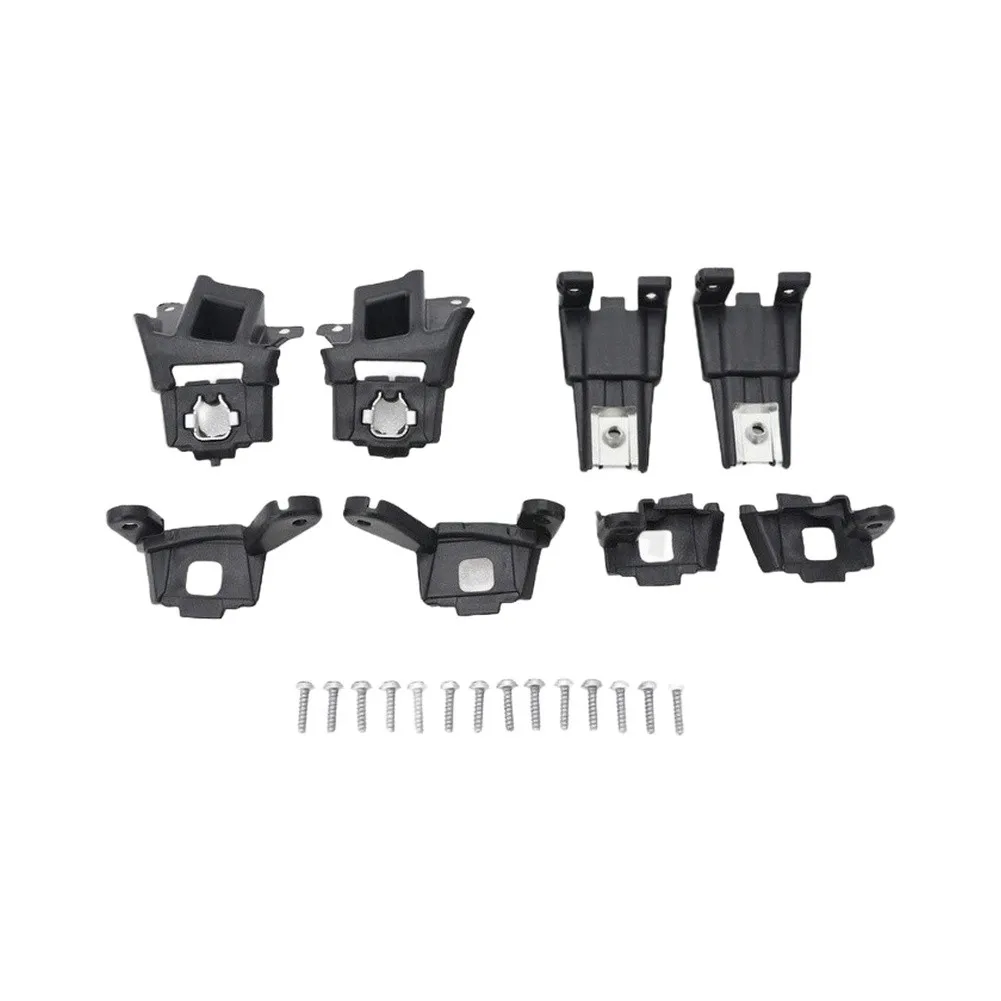 Front Headlight Brackets Set For Cooper S For F54 F55 F56 F57 For Cabrio 2013-19 63117383206 Black ABS Plastic Mounting Holder view 3